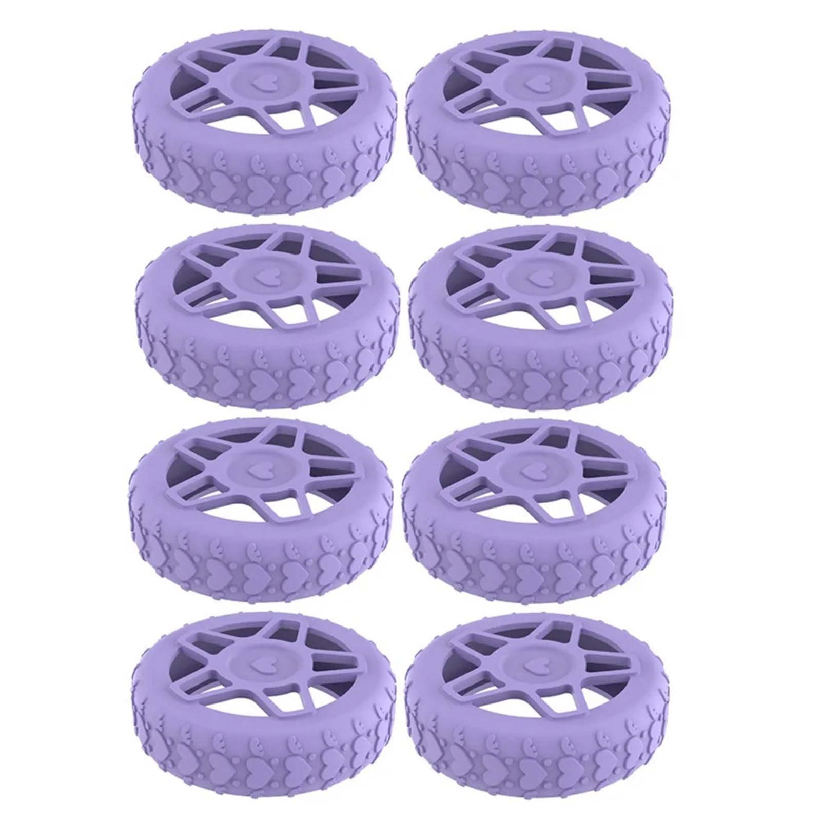Funda protectora de silicona para ruedas de equipaje, antideslizante, reduce el ruido, anillos de protección de ruedas, absorción de golpes, antideslizante, rollo silencioso, cojín de choque