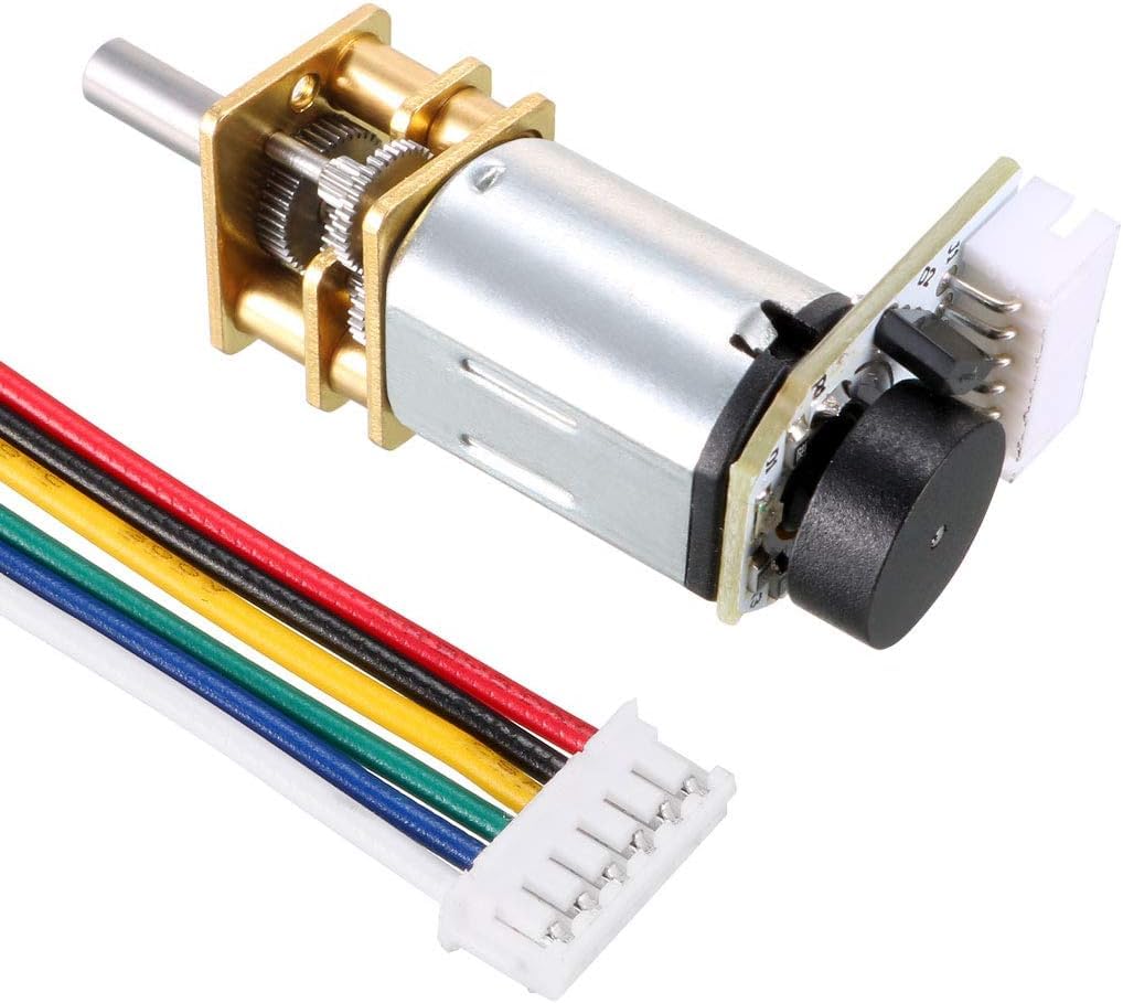 REES52 N20 12V 120RPM Micro Metal Gear Motor With Encoder : Amazon