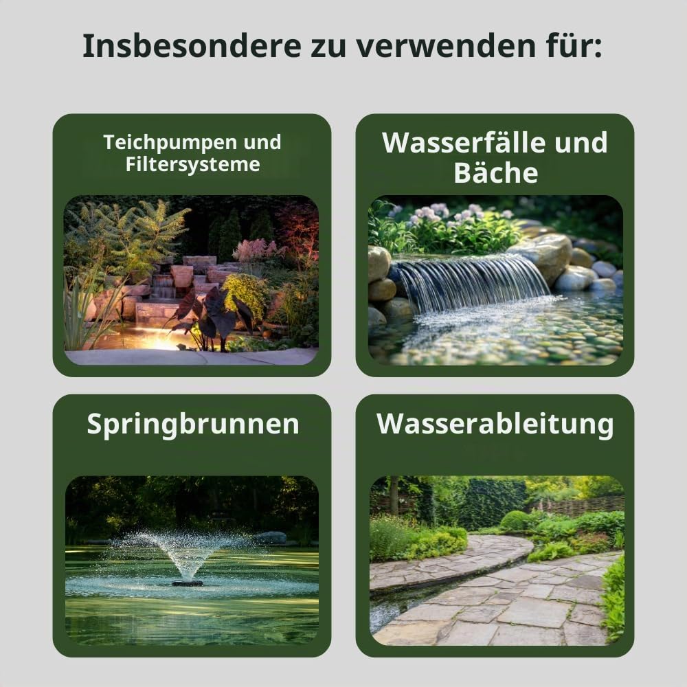 HeRo24 Spiralschlauch 38 mm – 10 m – flexibler Teichschlauch für Teiche & Bachläufe – knickfest & formstabil – ideal für Teichpumpen & Filteranlagen