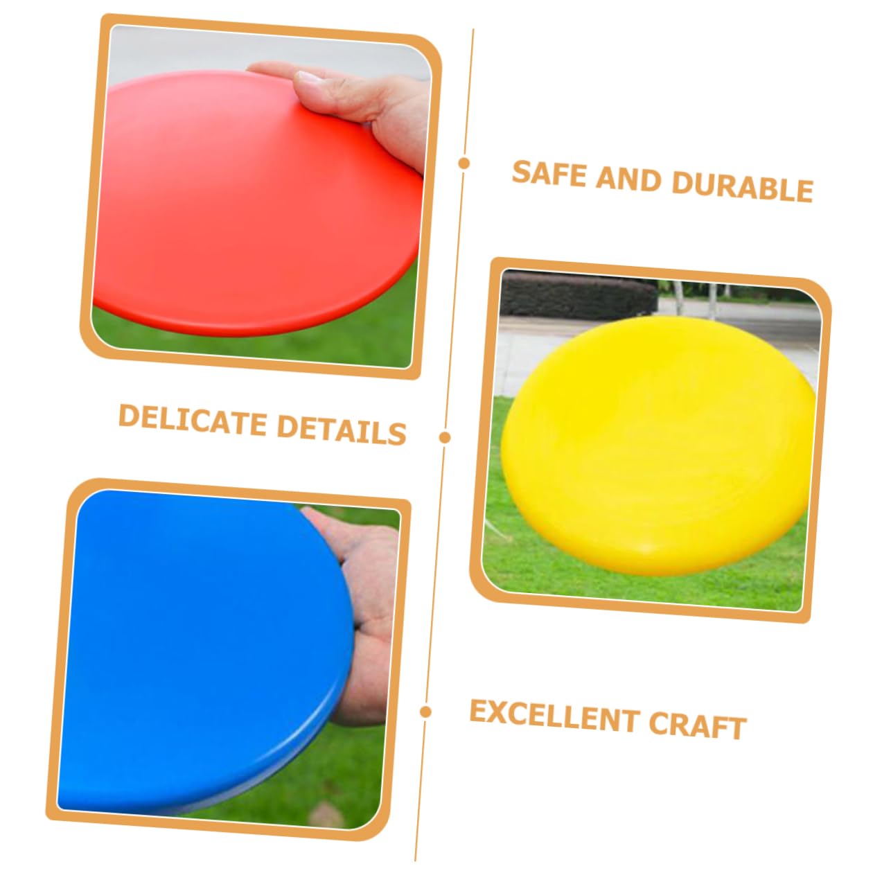 Gogogmee Disc Golf Equipment Set of 6 Midrange Discs for Disc Golf Flexible Plastic Toy for Adults