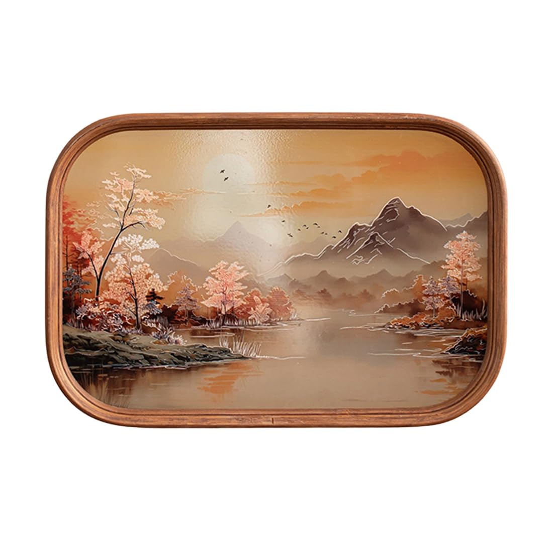 IJSDNVJNDX With Chinese Style Retro Teapot and Teacup Storage Tray Decorations Tea Ceremony Accessories B