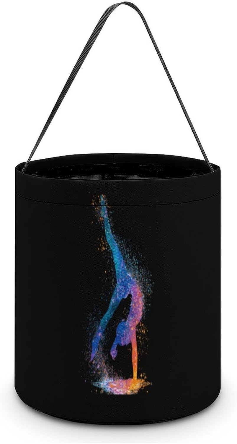 Gymnastics Tumbling Halloween Basket Candy Tote Bag Easter Bucket