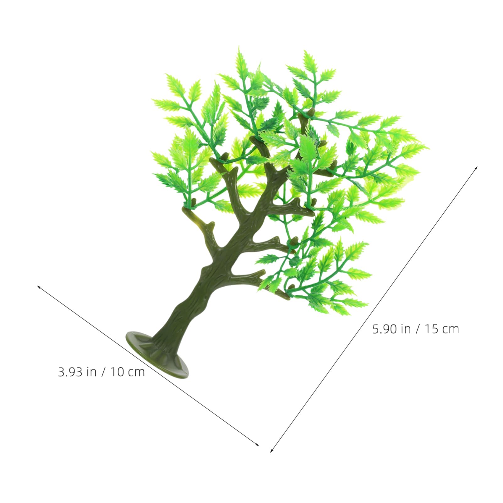 TOYANDONA - Lote de 12 árboles en miniatura de plástico para maquetas y dioramas escalera accesorios para casa de muñecas y jardín de hadas