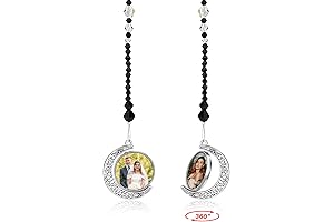 Jovivi Personalized Photo Crystal Car Pendant: A Lasting Memory on Your Rear View Mirror
