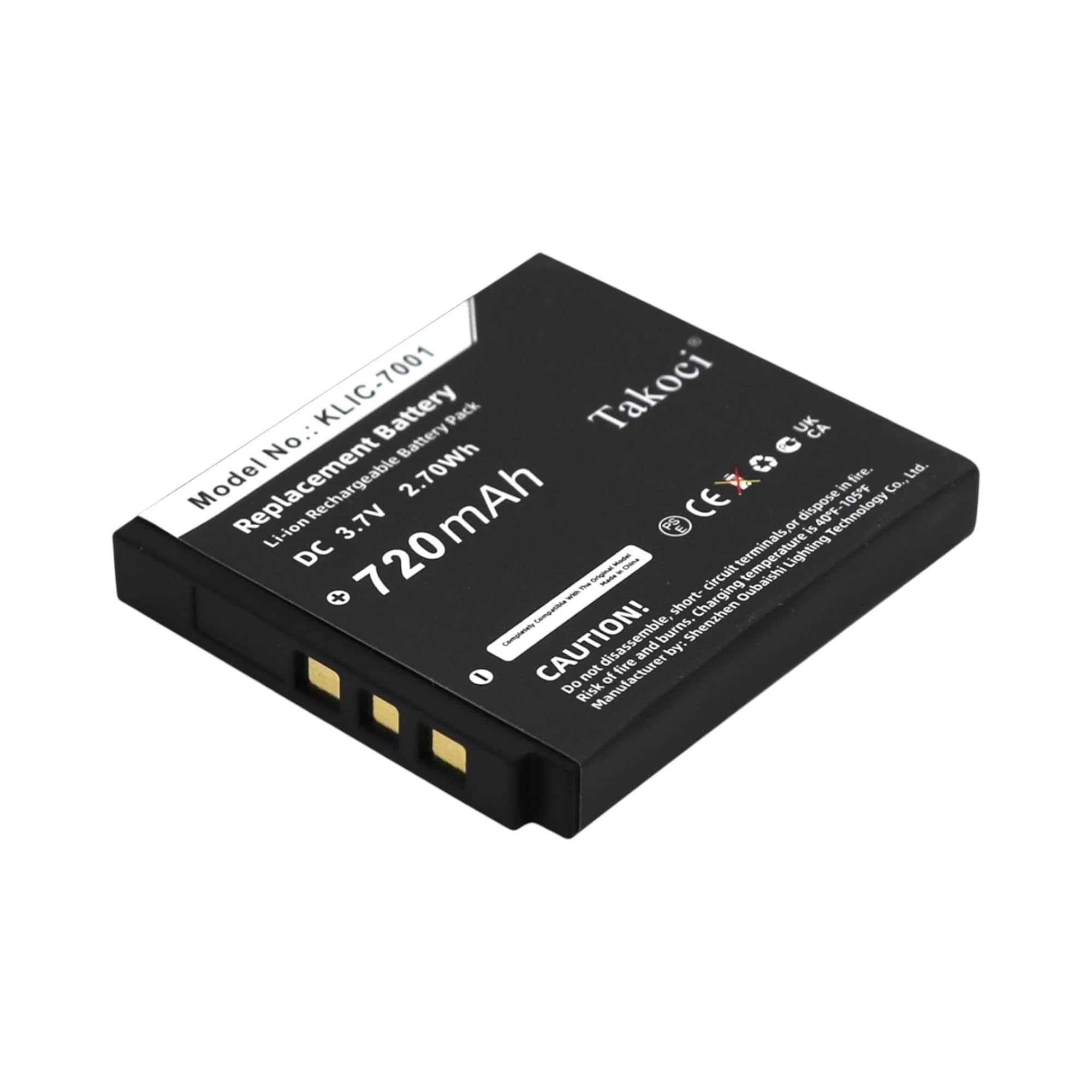 Batteria per kodak KLIC-7003 1200mAh 3.7V