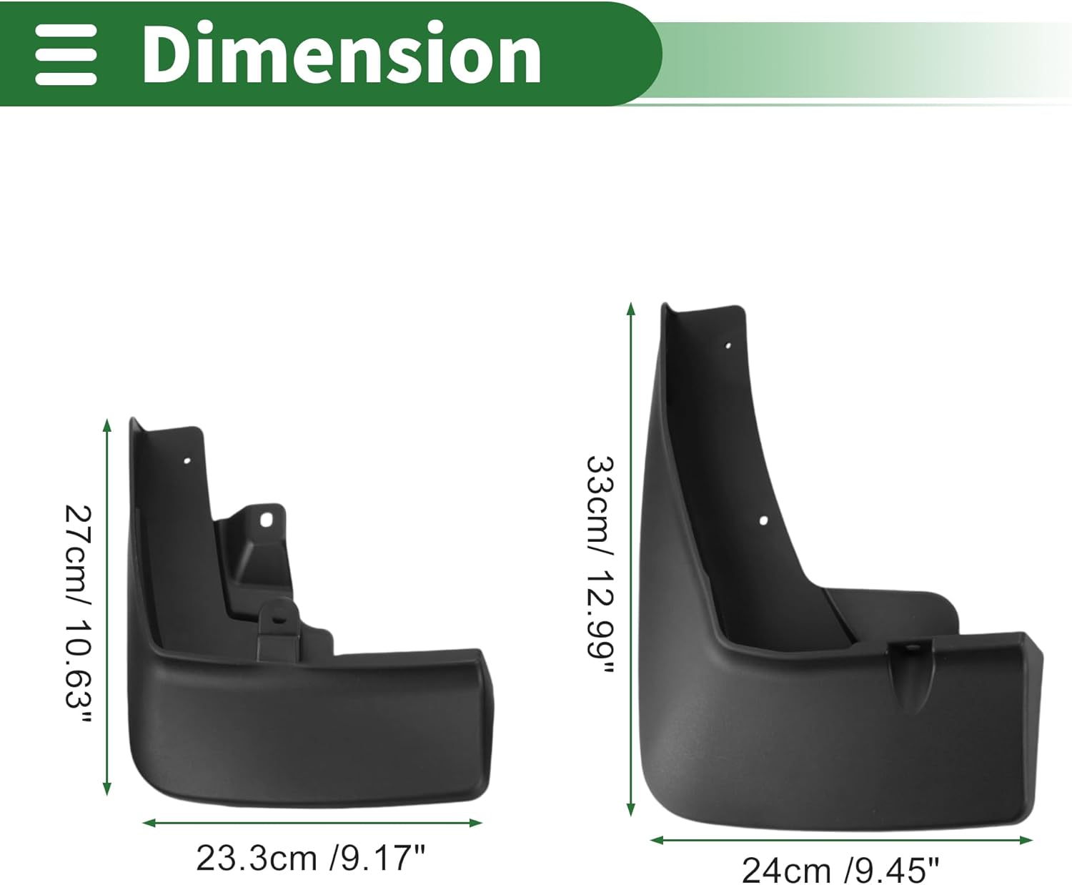 Motoforti Mud Flaps Splash Guards Mud Guards for Ford EDGE l 2023 High-End Version with Mount Accessories