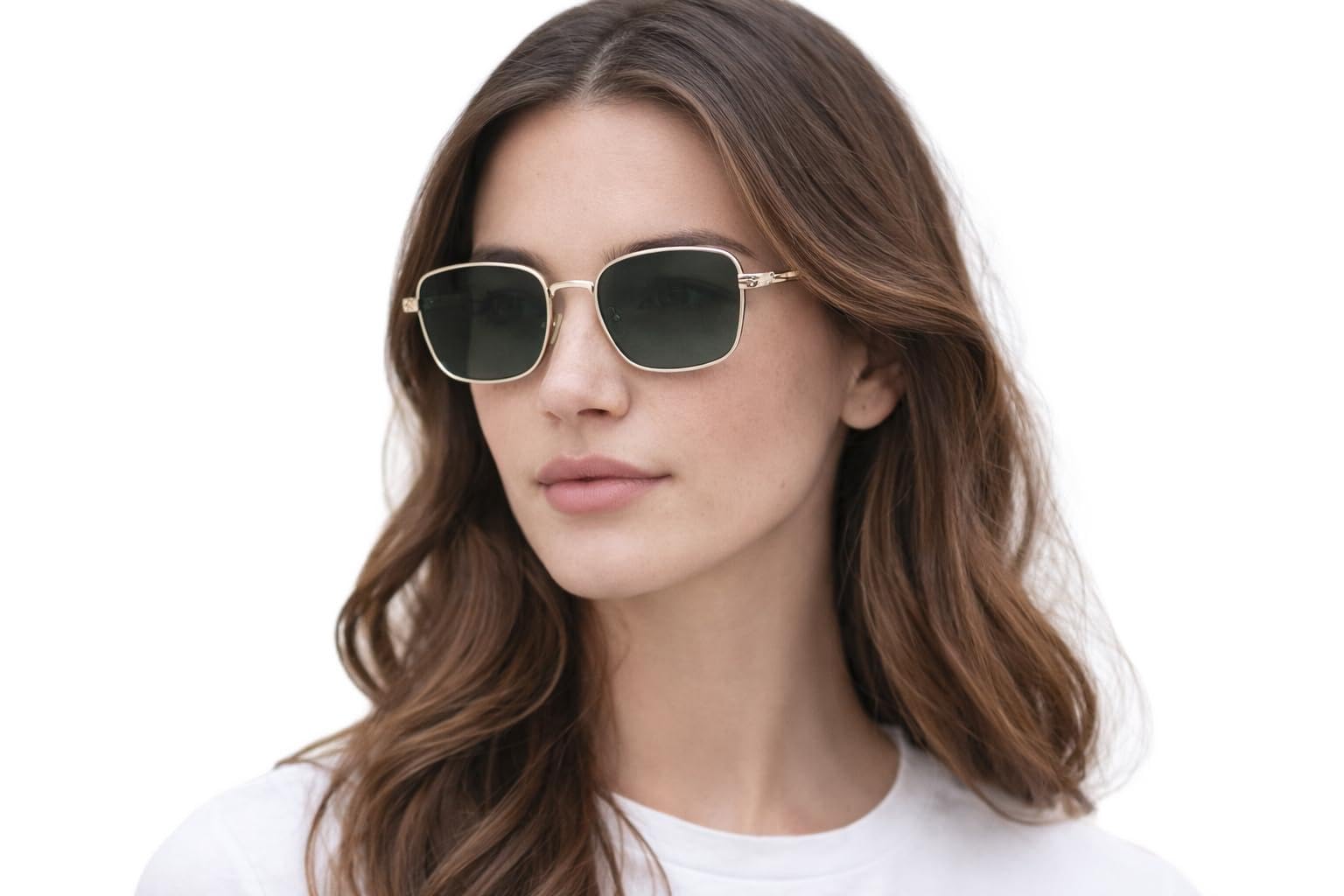 mylence Premium Square Sunglasses for Women Gold Metal Frame with Dark Green Lenses Retro Vintage Square & Modern Geometric Frames – Luxury Italian Metal Designer Eyewear with HD Clarity Lenses-picture-24