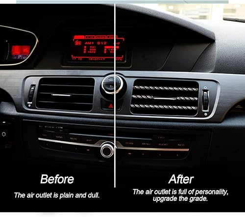 Miniatura 74 de 20 ribetes decorativos para aire acondicionado, universales, impermeables, flexibles, accesorios para interior de automóvil para la mayoría