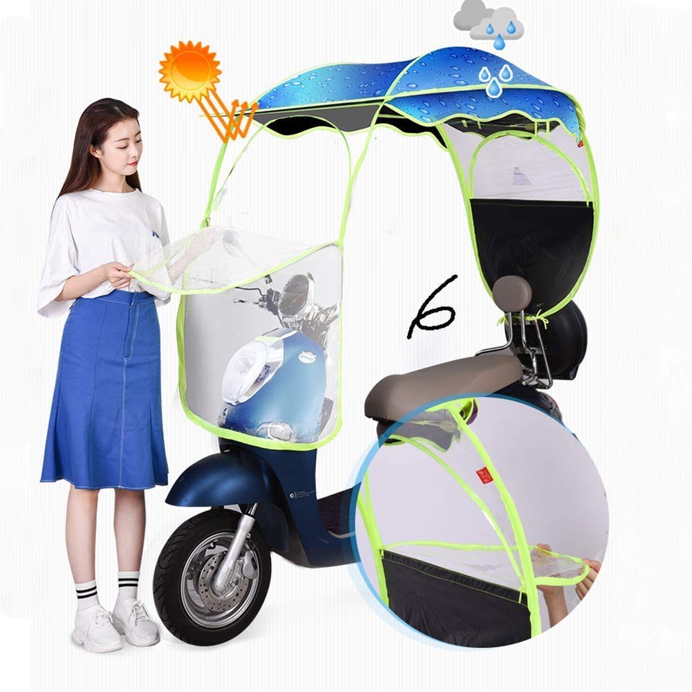 Pokrowiec przeciwdeszczowy na skuter inwalidzki Pokrowiec przeciwdeszczowy na motocykl, Uniwersalny pokrowiec przeciwdeszczowy na motocykl Markiza na silnik elektryczny skuter Parasol Osłona przeciw