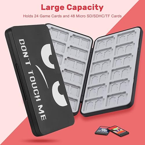 Miniatura 2 de Jusy Funda para tarjetas de juego para Nintendo Switch, con 24 ranuras para tarjetas de juego y 24 ranuras para tarjetas micro SD