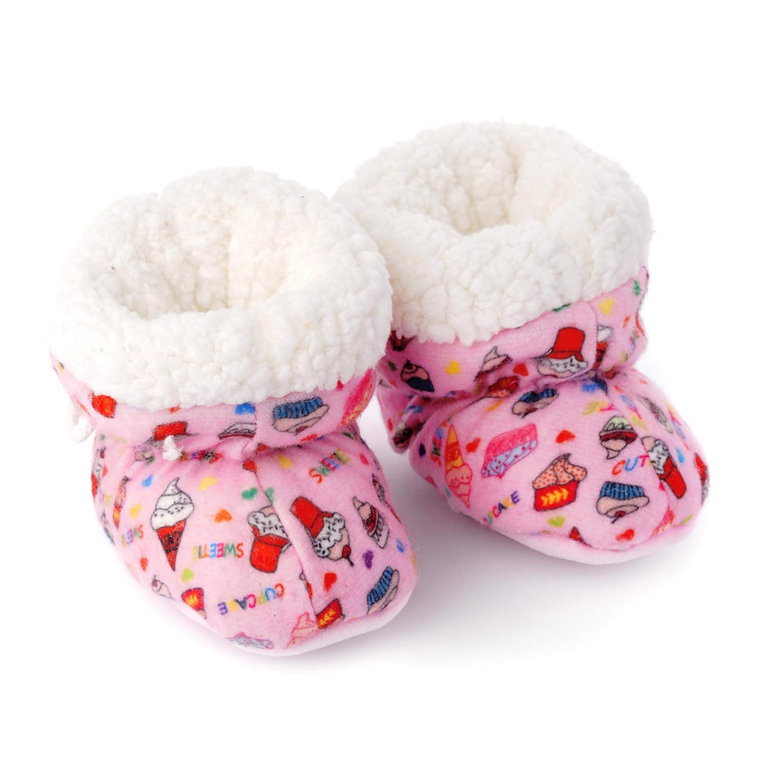 Basics21 Baby Boy & Baby Girl Cute Cartoon Fancy Winter Infant Bootie/Booties Shoes With Soft Base For New Born Baby/Babies (3-12 months, Toe to heel length -12cm) (Pattern 1) (B083PX9ZG7) Amazon Price History, Amazon Price Tracker