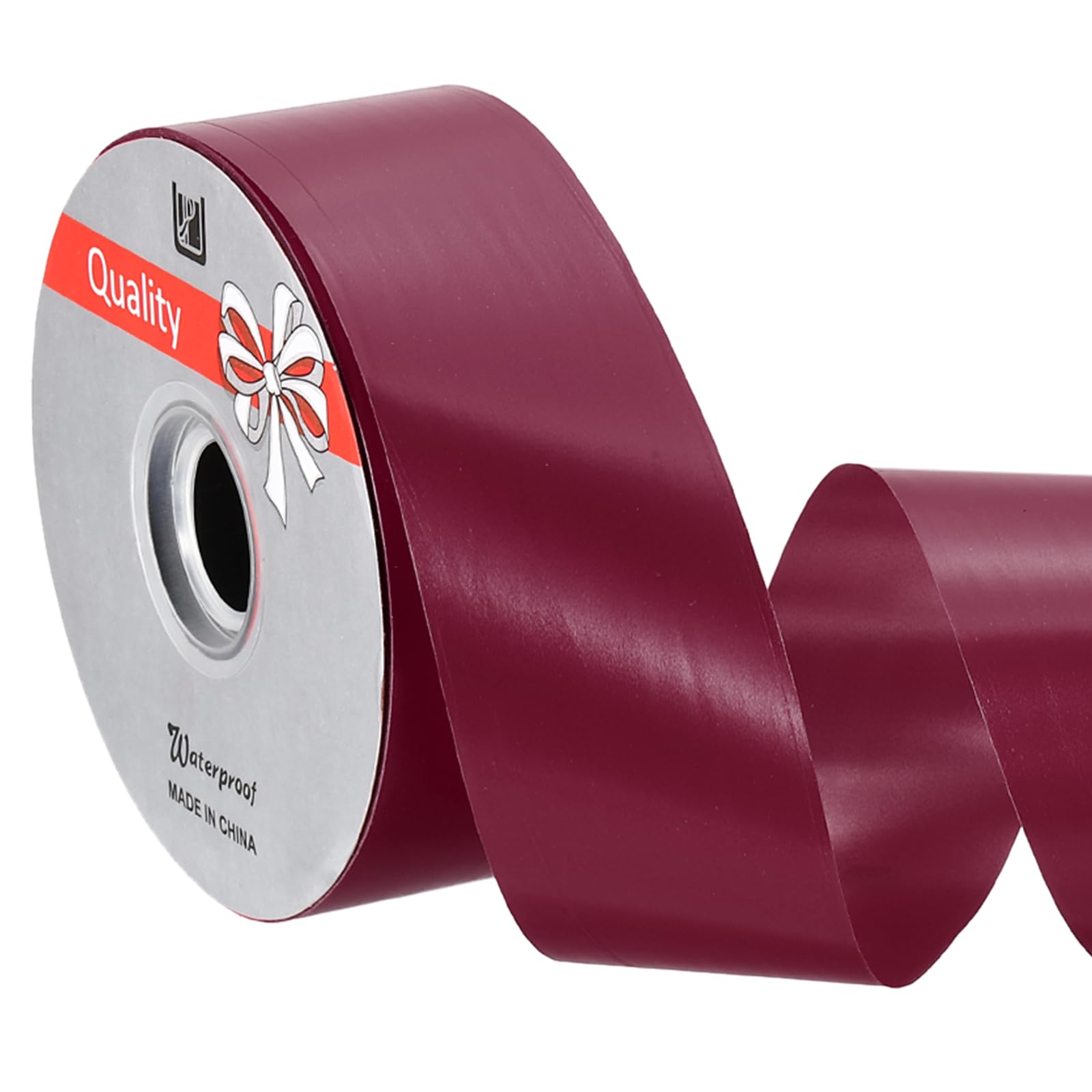 PATIKIL Curling Ribbon, (100 yd / 91m x 50mm, Wine Red), Plastic Ribbon Roll Balloon String, Suit for - Birthday Parties/Gift Wrapping/Wedding Decorations/Flower Bouquets/Bow Making
