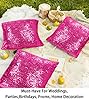 ShinyBeauty Sequin Pillow Case 20x20 2 Pack Hot Pink Glitter Pillow Decorative Throw Pillows Pillow Decorative Sparkles Holiday Throw Pillows (20x20 x2pc, Hot Pink) #3