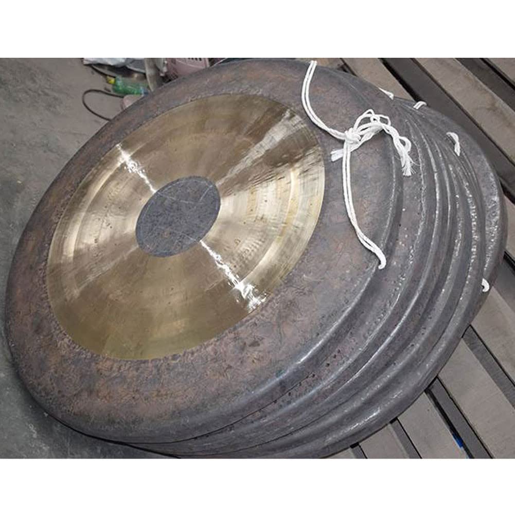 El duque de madera chino, Paquete de 3 gongs chinos con soporte y mazo, 30-60 cm(2,45cm)