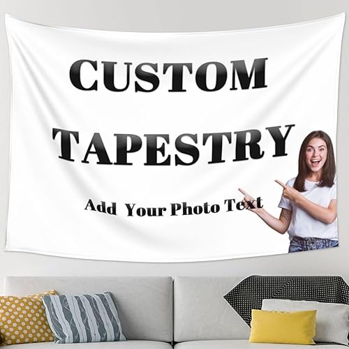 FCQIANKM Tapiz personalizado, tapiz personalizado, tapices de pared personalizados, fondos de fotos personalizados, regalos personalizados,