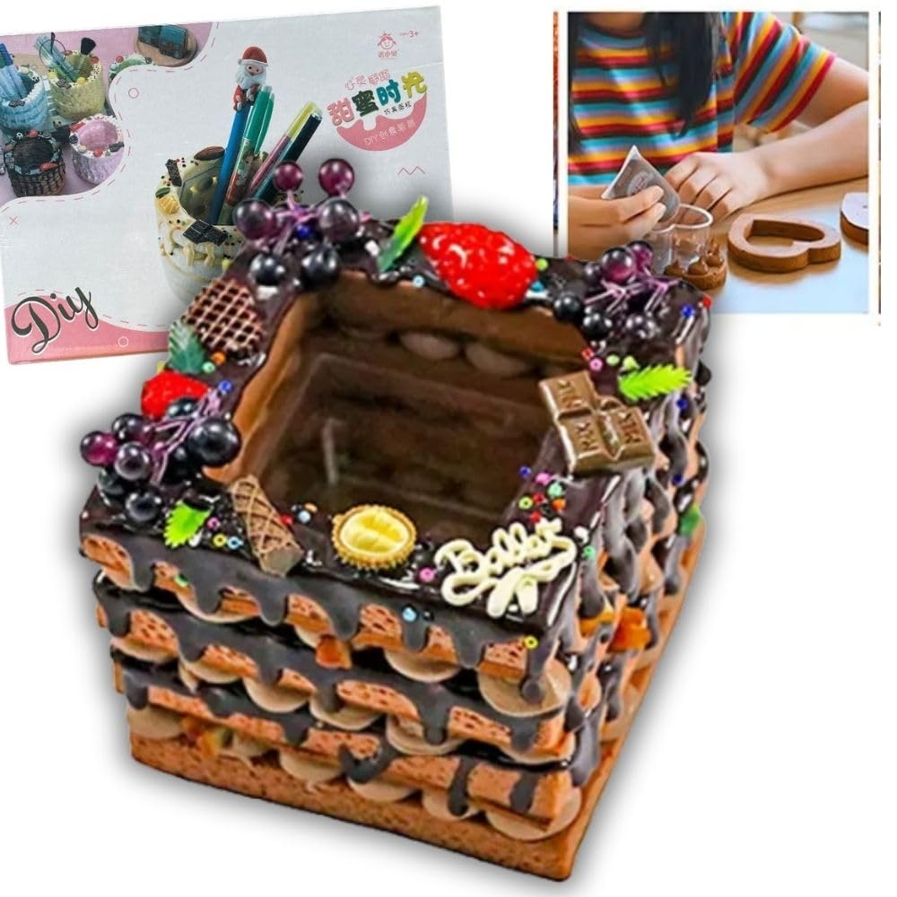 【ハンドメイド】ホイップデコ　ペン立て ハンドメイド】ホイップデコ ペン立て