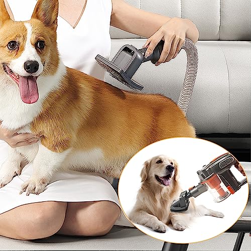 Hundebürsten Staubsauger Aufsätze Fell Set, Tierhaarbürste für Dyson Aufsatz V15 V12 V11 V10 V8 V7, Katze Hunde Tierhaarbürste Adapter für Dyson Staubsauger, Pet Grooming Kit