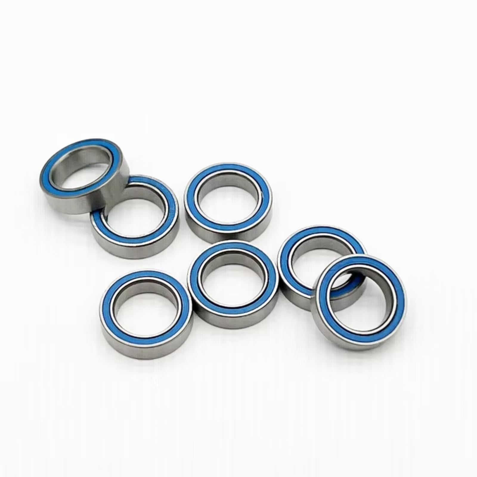 Cojinetes Maquetas Rc 6700RS ABEC-3 Para Hobby 10 Rodamientos Bolas 10 x 15 x 4 mm Coches Camiones RC Eléctricos Sellados Azul Modelos Reparación Montaje