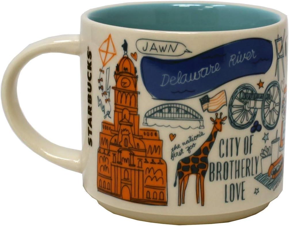 Starbucks Been There Series Philadelphia Ceramic Mug, 14 Oz