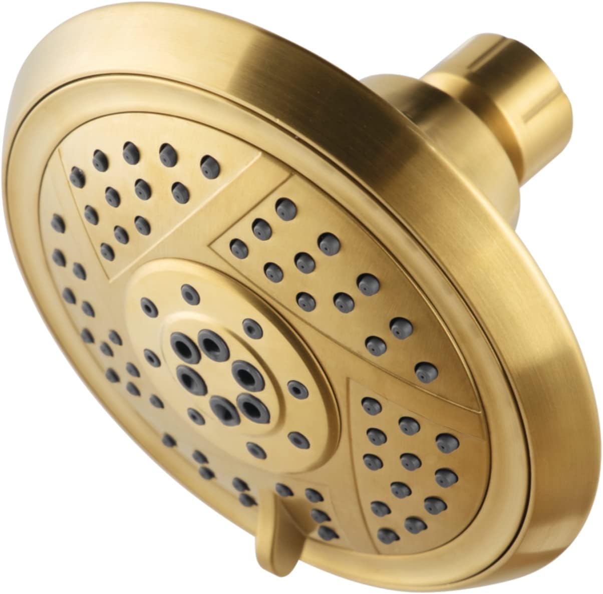Kingston Brass KX1553 Vilbosch 5-Inch Round 5-Function ABS Shower Head in Antique Brass