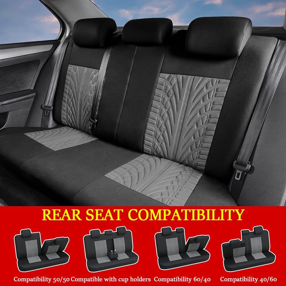 Funda Asiento Coche, para VW Taigo 2021-2024 Impermeables Juegos De Cubreasientos Coche de Asientos Protector,A — view 4