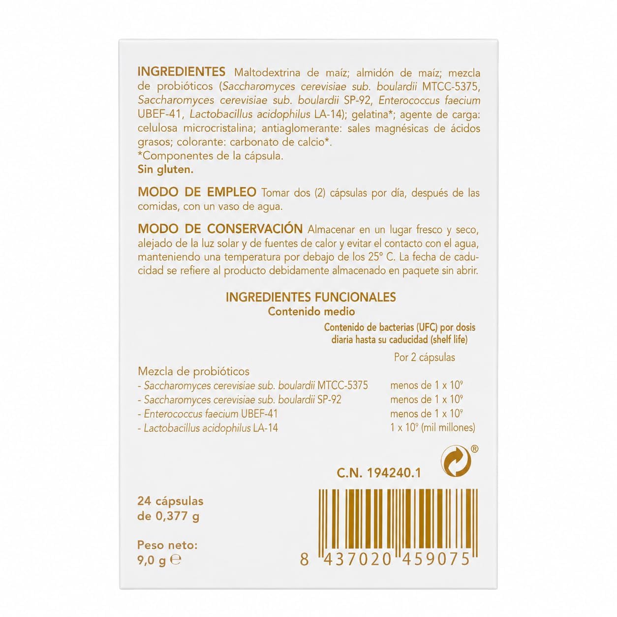 Bromatech Enterelle Plus - Pack Ahorro 3 x 24 Cápsulas - Limpieza de la Flora Intestinal con Saccharomyces Boulardii - Alivio Rápido de Diarrea, Gases y Disbiosis tras Antibióticos