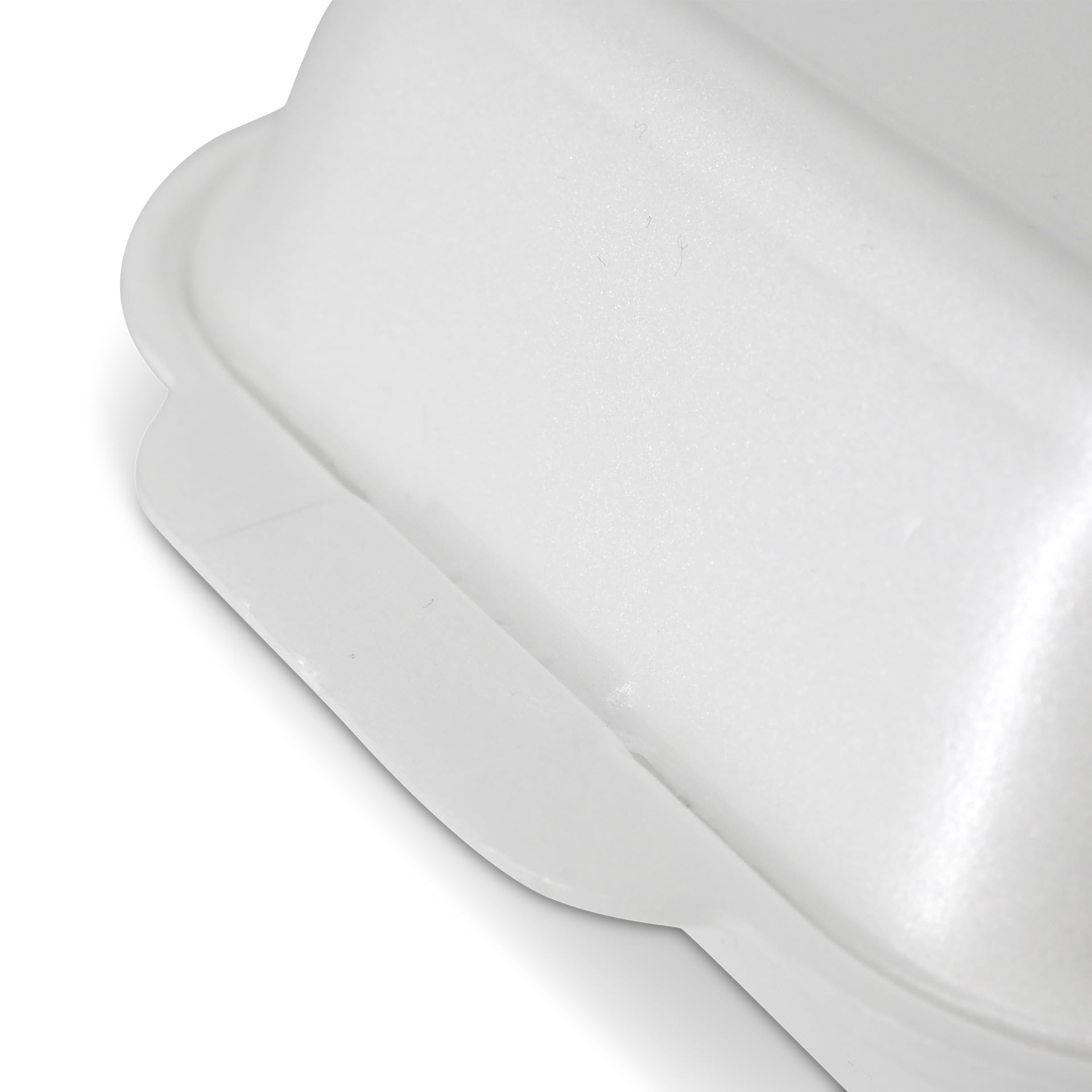Burgerboxen 500 St 15x15x7 cm weiß - Snackbox, Einwegbehälter mit Deckel, to go Boxen, Snack Container - Geschäumt (XPS) - Food Box für Gastronomie, Lieferdienst, Take-away, Imbiss, Catering