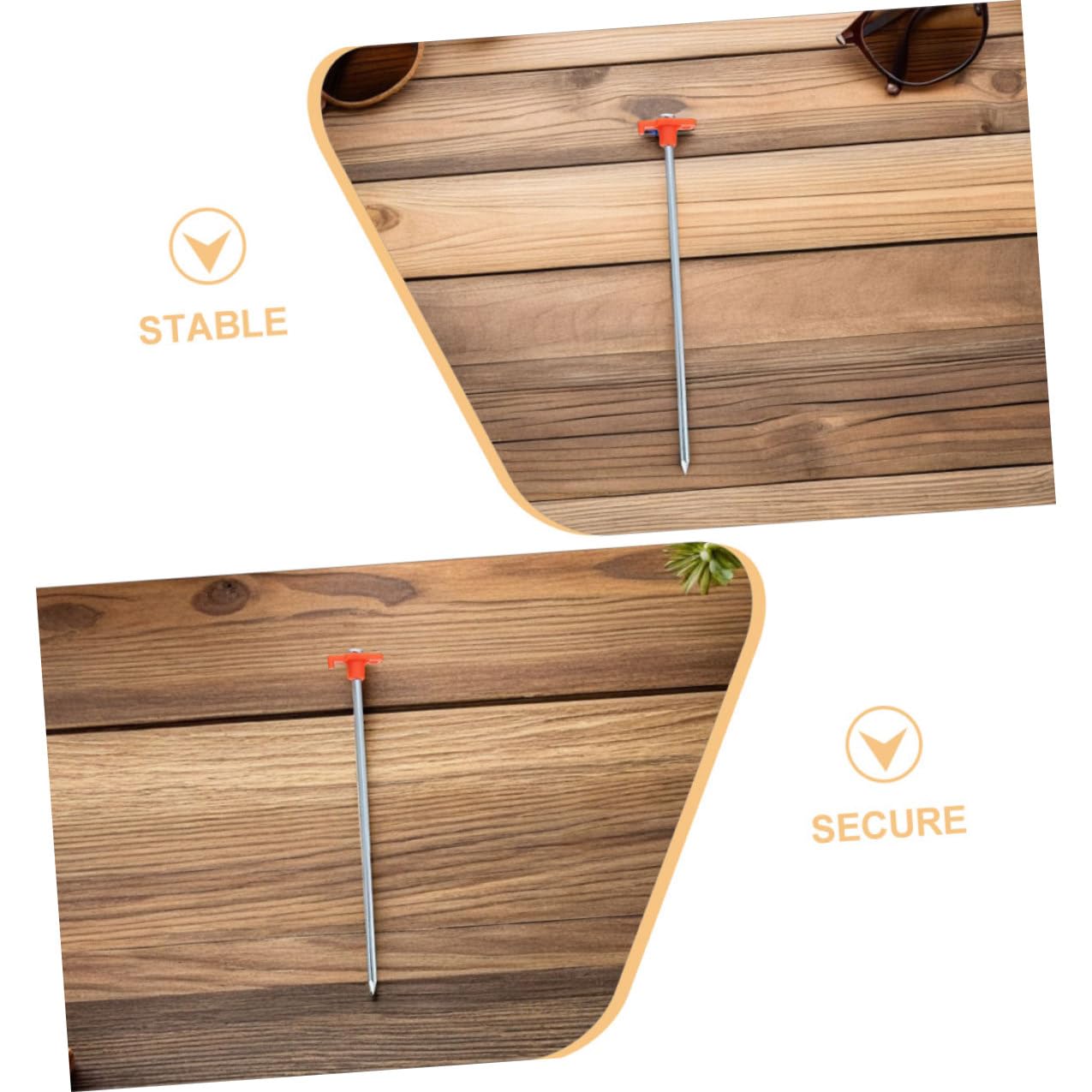 12 Piezas Piquetas Camping Acero Resistente para Tiendas y Toldos Anclajes Fuertes y Largos para Suelo Duro y Arena de Actividades al Aire