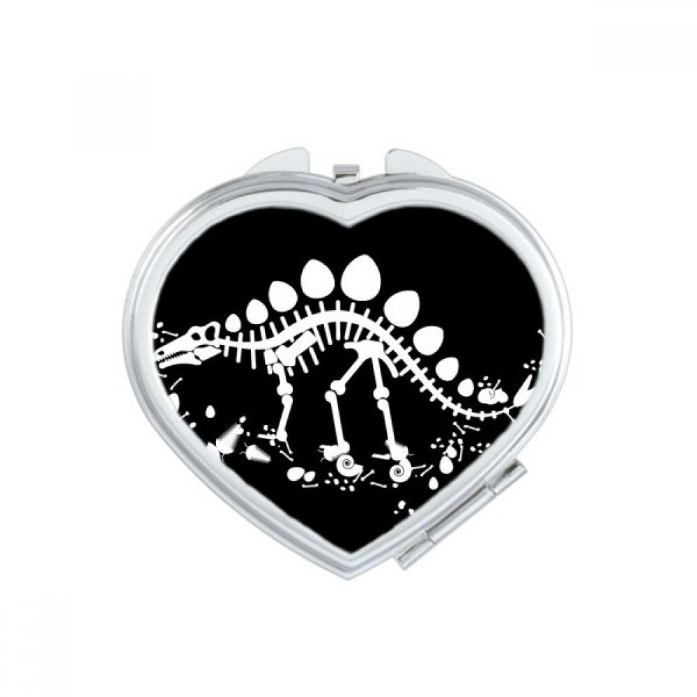 Miroir de maquillage portable compact avec motif chat mignon pour retouches visage