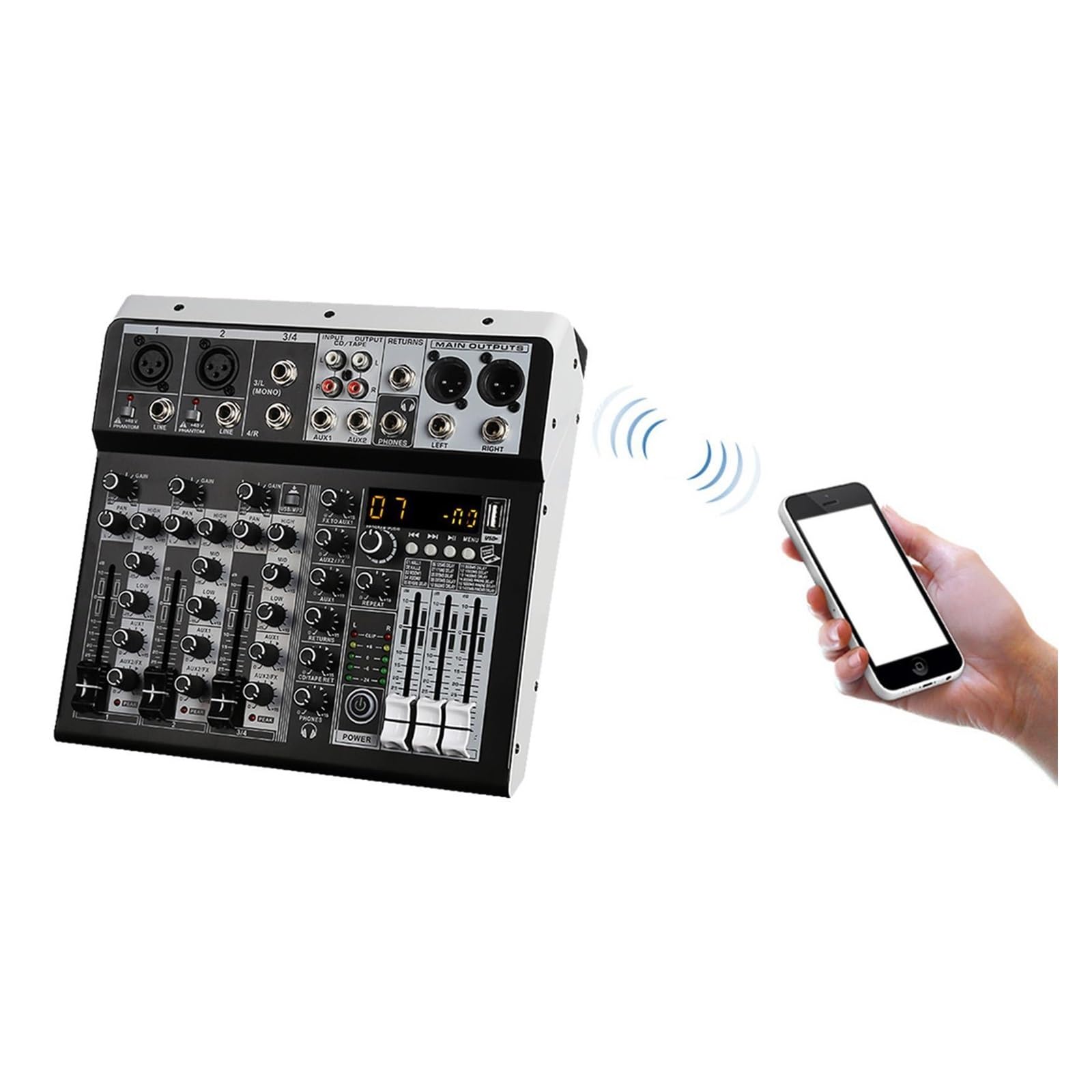 Amazon.co.jp: 音声ミキサー オーディオ ミキサー サウンド 2x