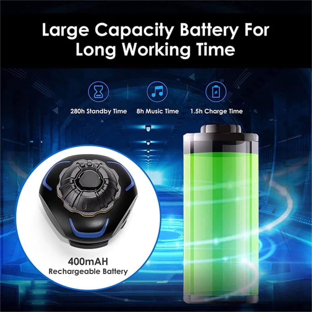 YODZ Bone Conduction Wireless Motorbike Helmet Earphones IP68 Waterproof Bluetooth 5.0 Moto Helmet Headset HiFi Stereo Handsfree with Mic