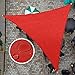 Voiles d'ombrage de jardin, auvents d'auvent à voile triangulaire, avec kit de fixation, bloc UV étanche à angle droit, épaissir l'auvent pare-soleil, pour terrasses extérieures, pelouse d'arrière-