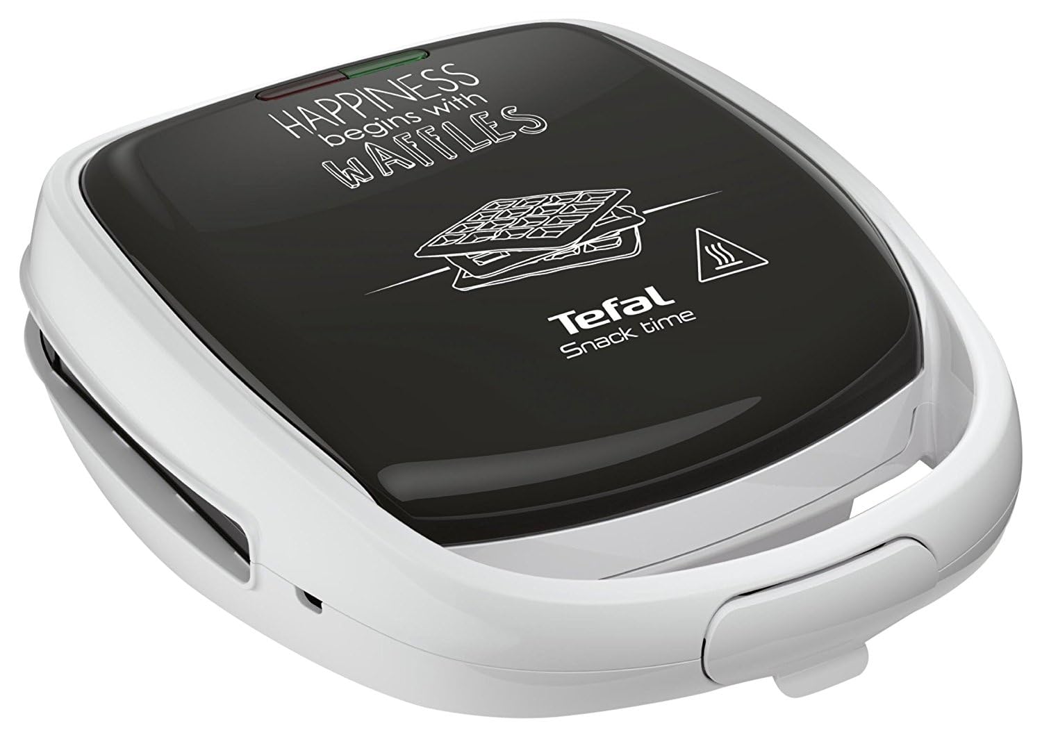 TEFAL Croque gaufre, Jeux de plaque inclus, Indicateur lumineux, Loquet poignée, Rangement vertical Snack Time Happiness SW3411