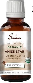 100% Pure Certified Organic Anise Star Essential Oil 2 fl.oz / 59 ml