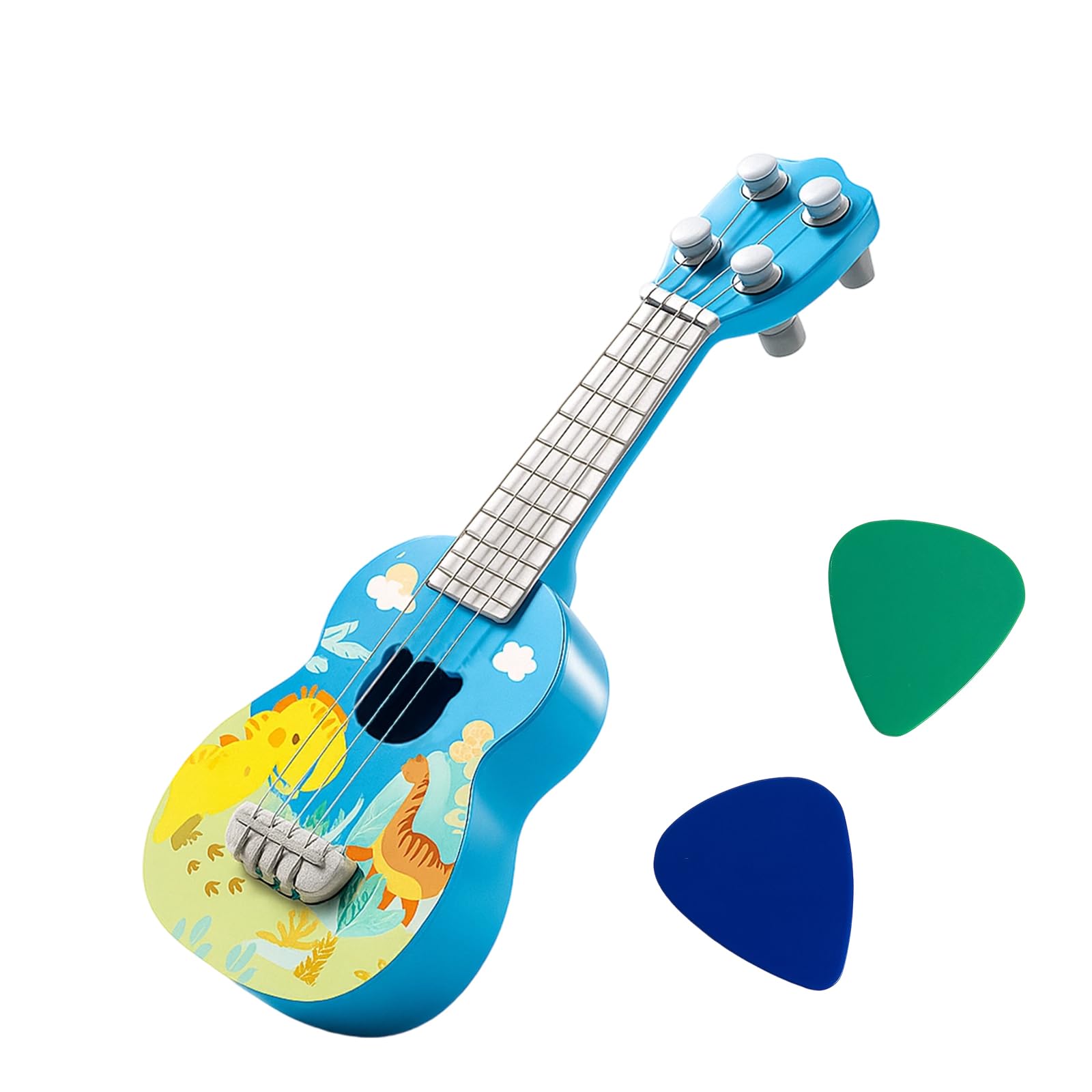 DXPETA 3-Piece Set Toddler Guitar, Pink and Blue, Compact (26x30mm), Ages 3+