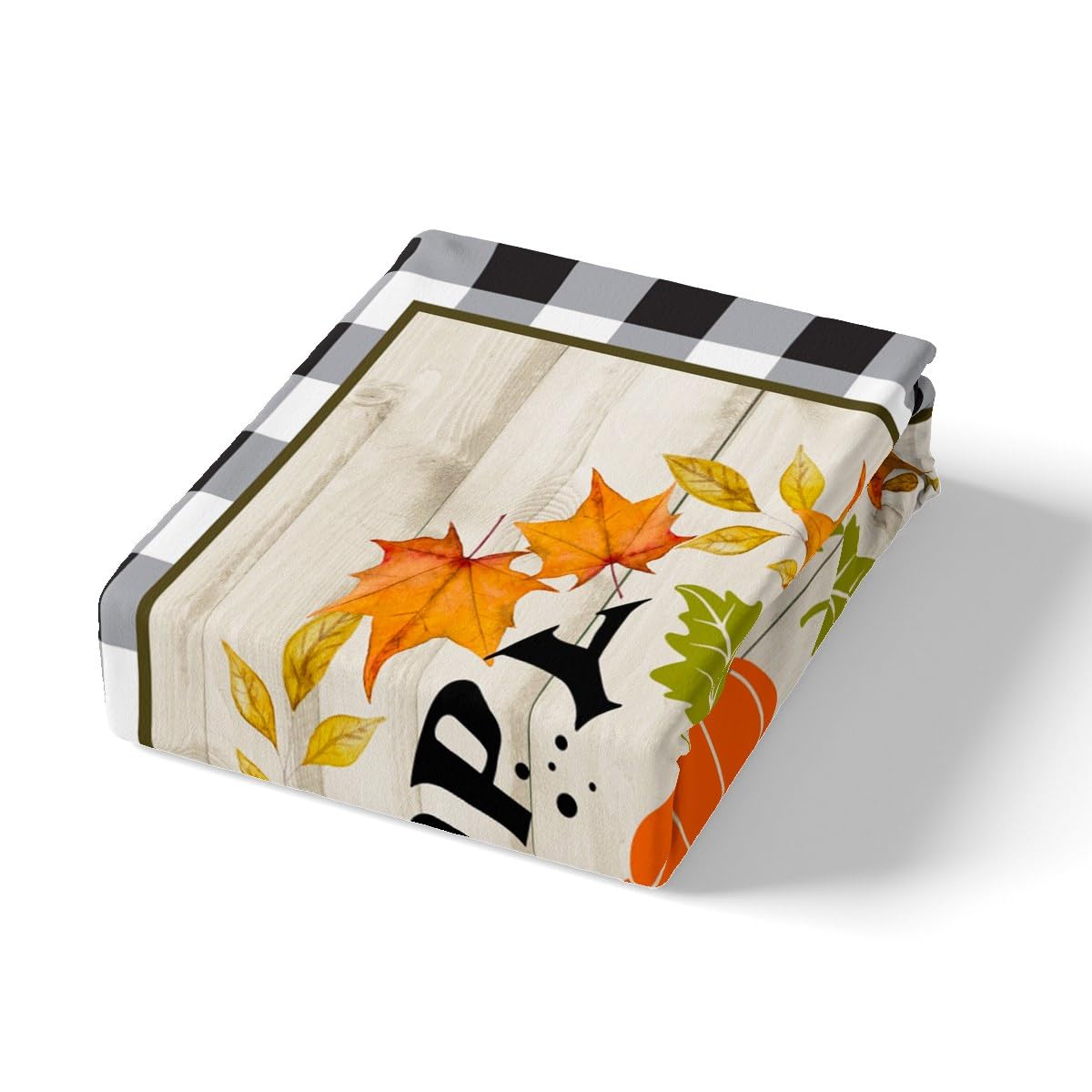 Copripiumino Halloween 135x200 Con Zucca E Federa 80x80 - Set 2 Pezzi In Microfibra Con Stampa 3D Fiori Autunnali - 5
