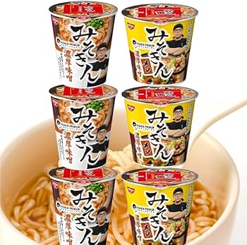 みそきん 濃厚味噌ラーメン 合計6ケース（72個） Amazon.co.jp: 2種セット 合計6個 新・みそきん 濃厚味噌
