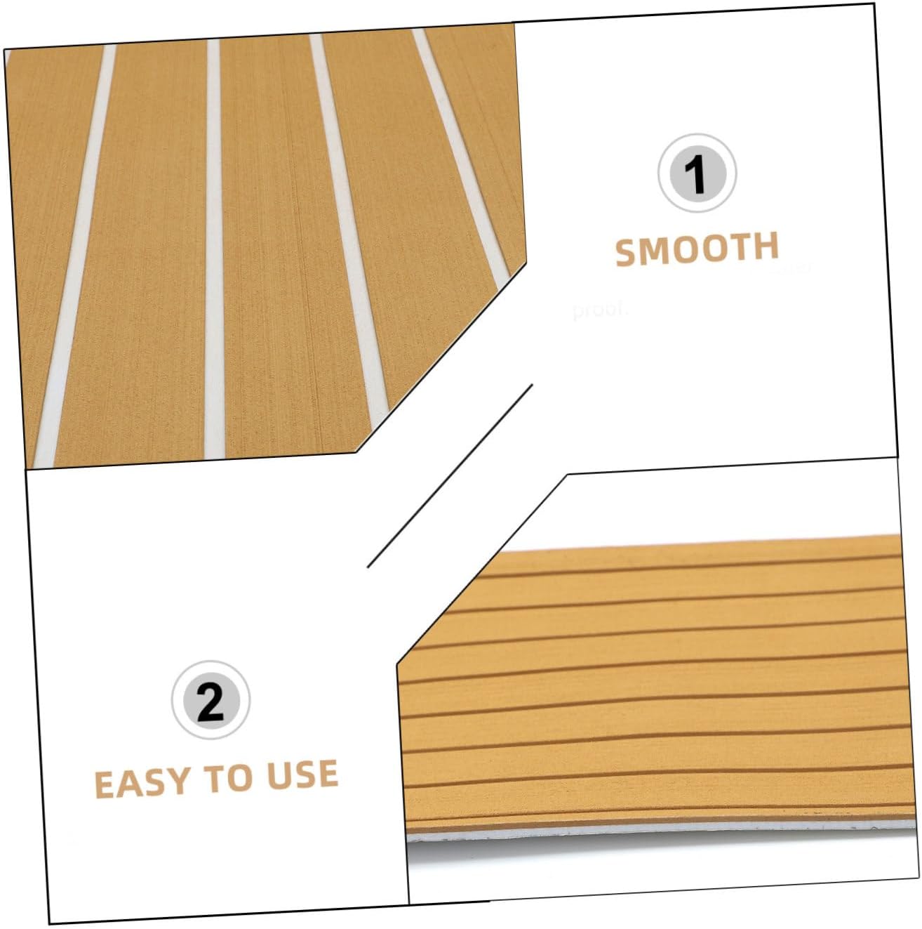 Eva Decking Sheet Self-Adhesive Non-Slip Flooring Mat for Boat Yacht Rv and Pool Durable Stain Resistant Easy to Cut Surface Protection