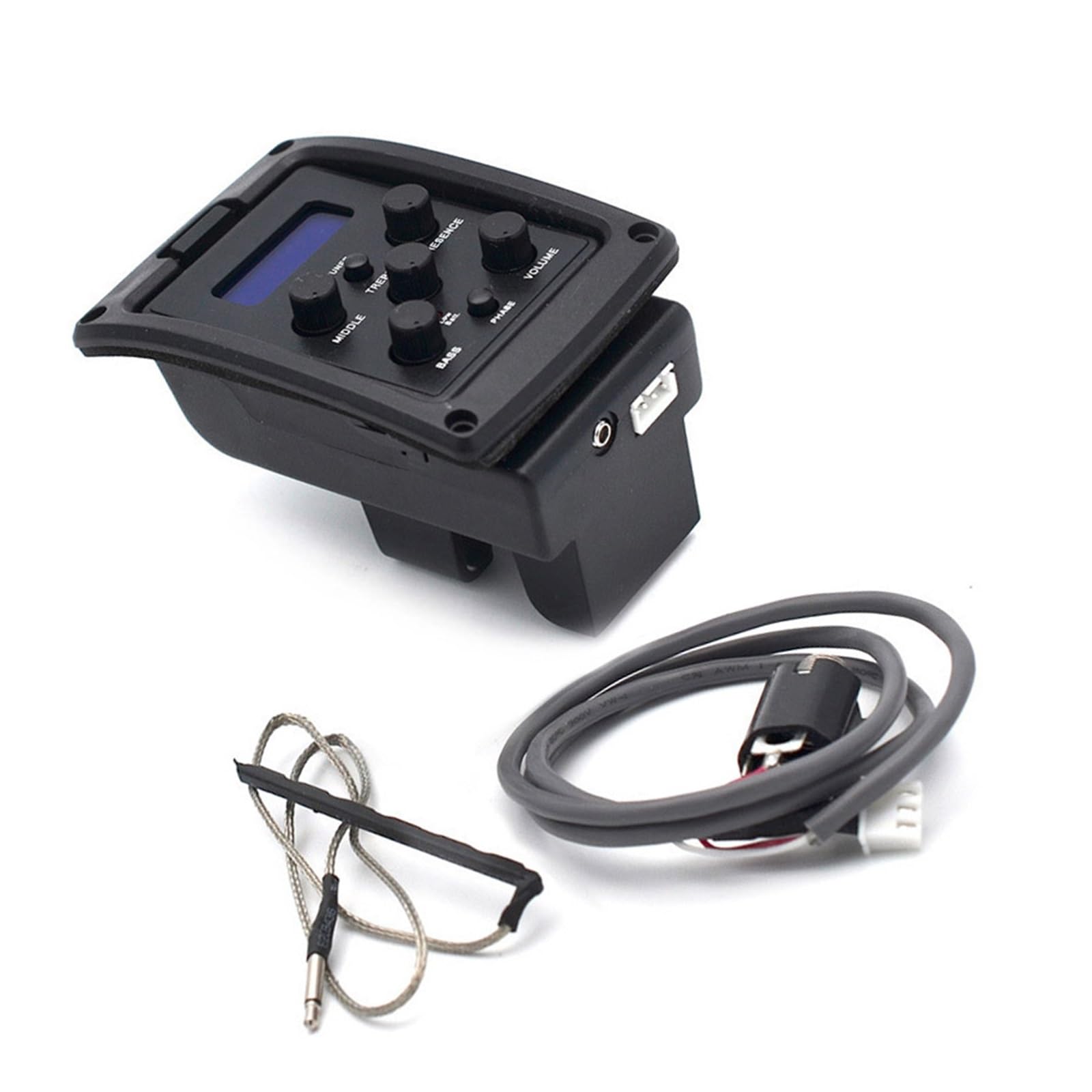 Gitarren-Tonabnehmer Für Anfänger Professioneller 4Band Equalizer Und Tonabnehmer Stimmgerät Für Akustikgitarren