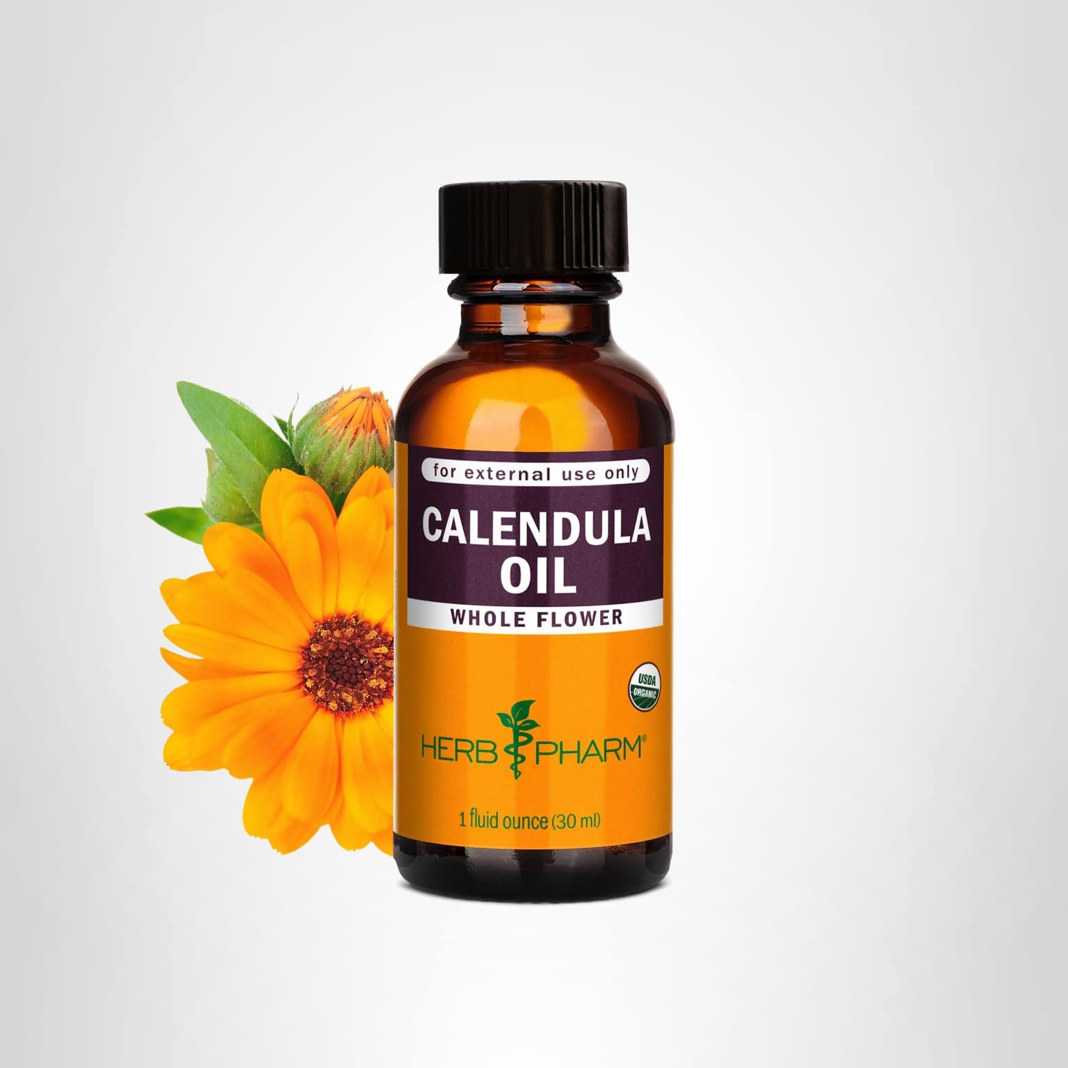 Amazon.com: Herb Pharm Certified Organic Calendula Oil, 1 Oz