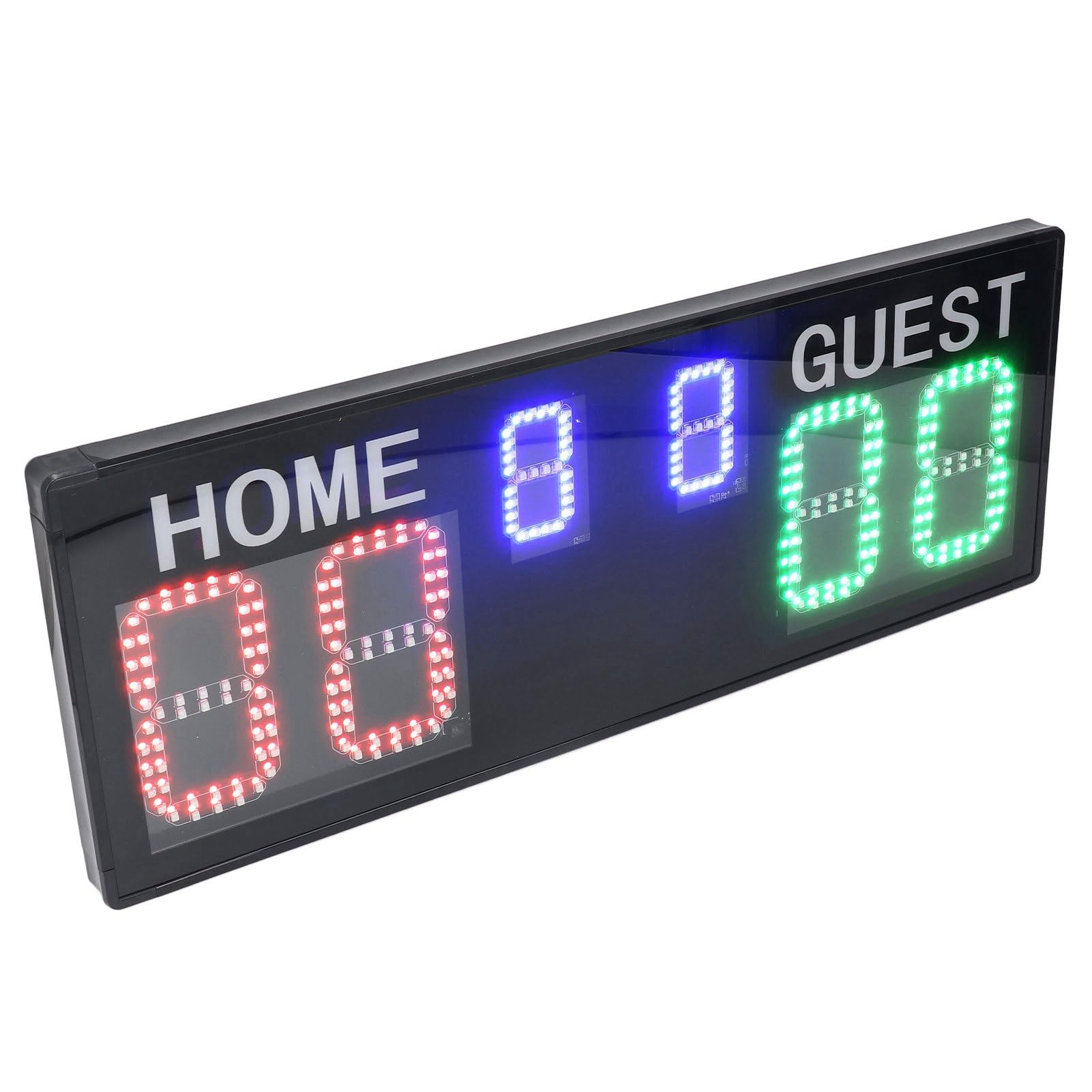 Tabellone Segnapunti Elettronico a LED, Display a LED Luminoso a 6 Cifre 1-99 Segnapunti Digitale con Telecomando, Tabellone Elettronico per Pallacanestro per Pallavolo, Basket, Calcio