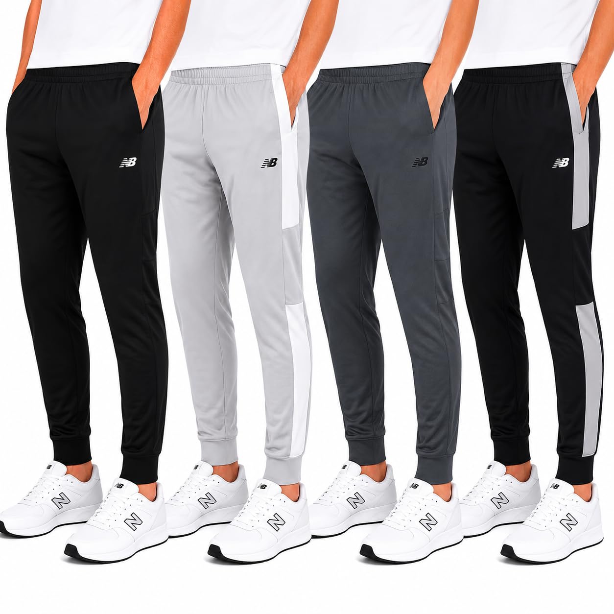 Boys Sweatpants, 4-Pack Athletic Performance Pant (4-20)