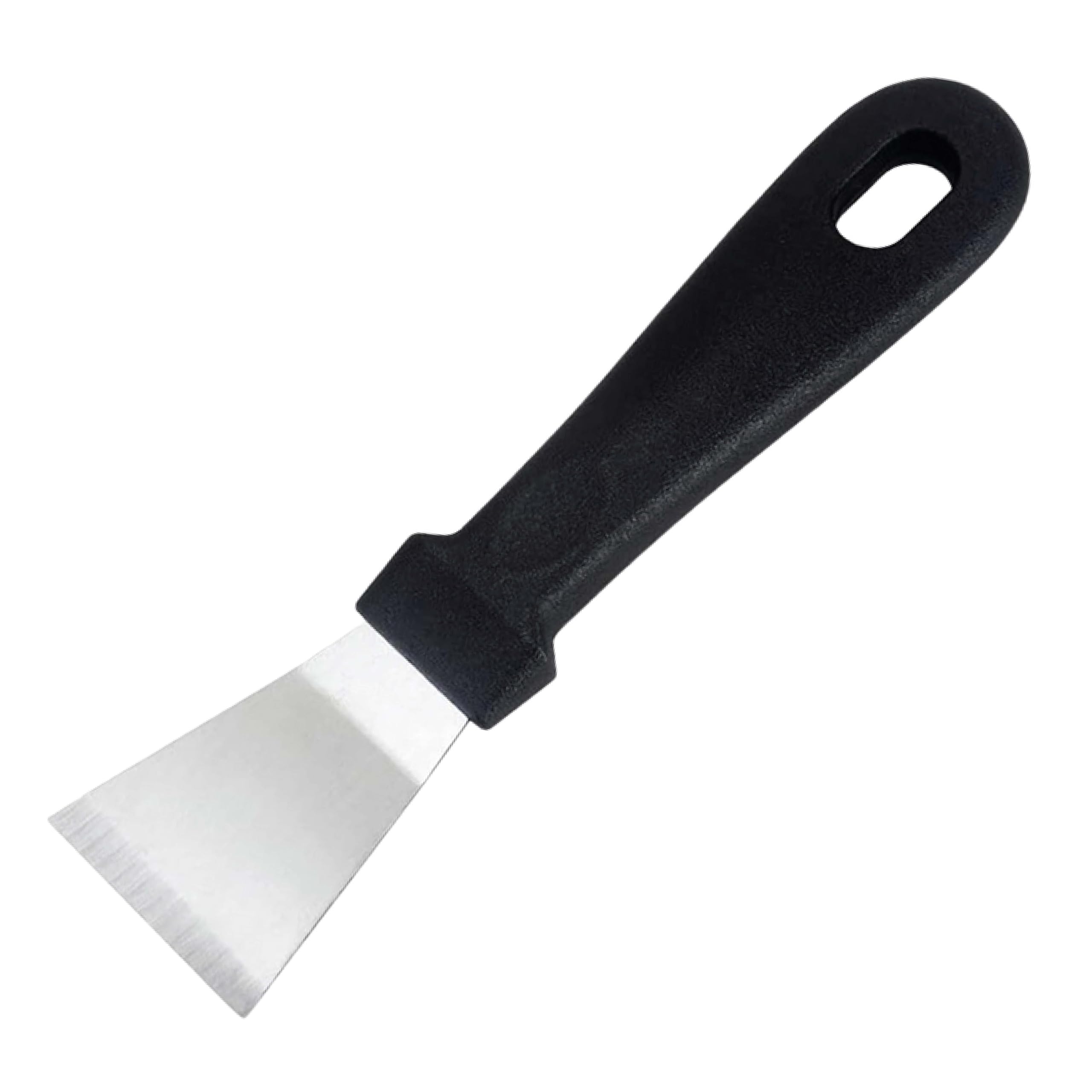 Cleaning Scraper, 2PCS Stainless Steel Scrapers Tool None-Scratches Kitchen Scraper for Stoves Microwave Ovens Induction Hob (Black)