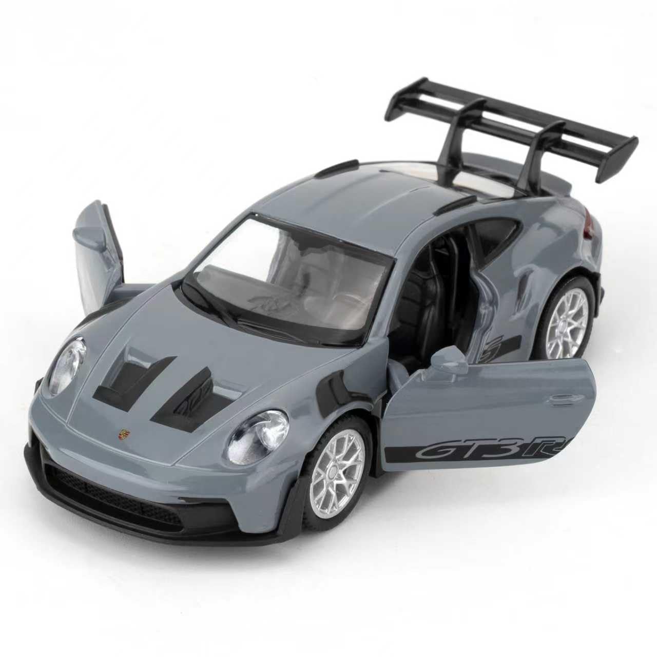 RMZ City 1:36 Scale Porsche 911 GT3 RS Car Model, Diecast Pull Back Vehicles, Model Toy Cars, Doors Open, Collection Kids Toy for Aged 3 and up, Gift