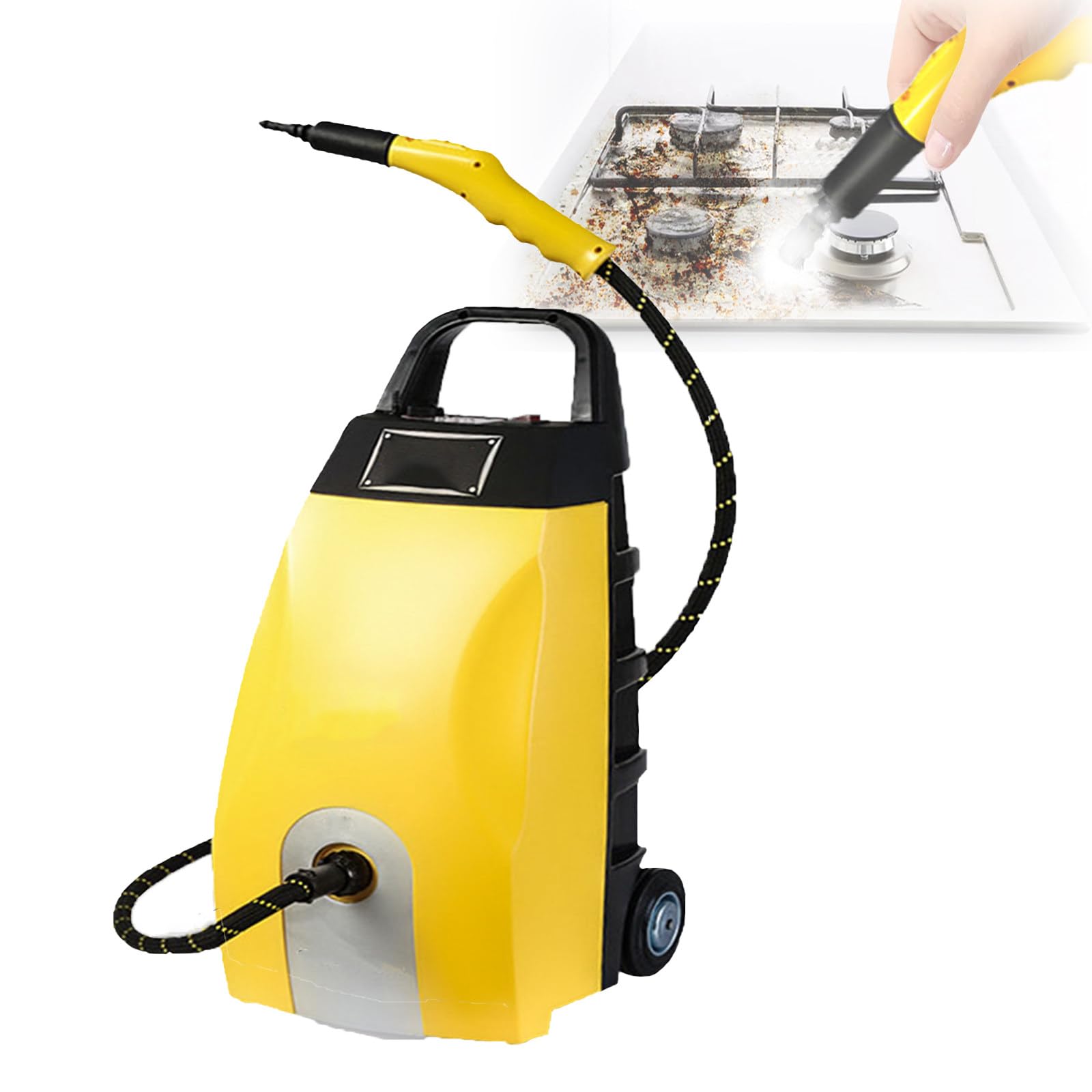 Multi-Purpose Steam Cleaner 3 5L Tank with 6 Accessories w Continuous Steam Up for Home Car Washing AC