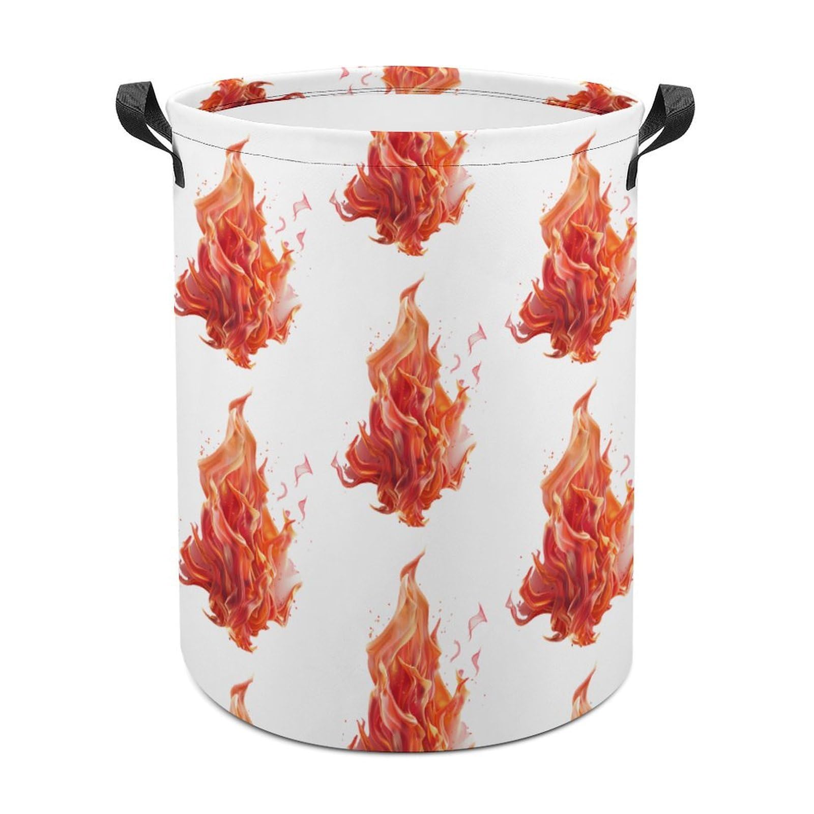 MHYRAC Laundry Hamper, Flame Laundry Basket, Washing Basket with Handle