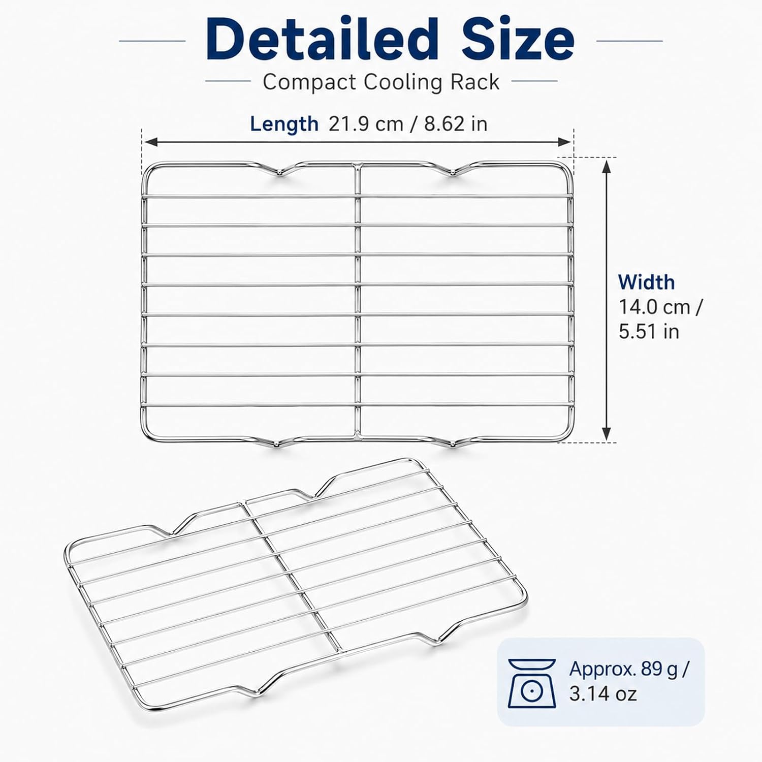 Wire Rack for Baking Sheet Oven Rack 8.46x5.3 Inch Roasting Cooling Rack