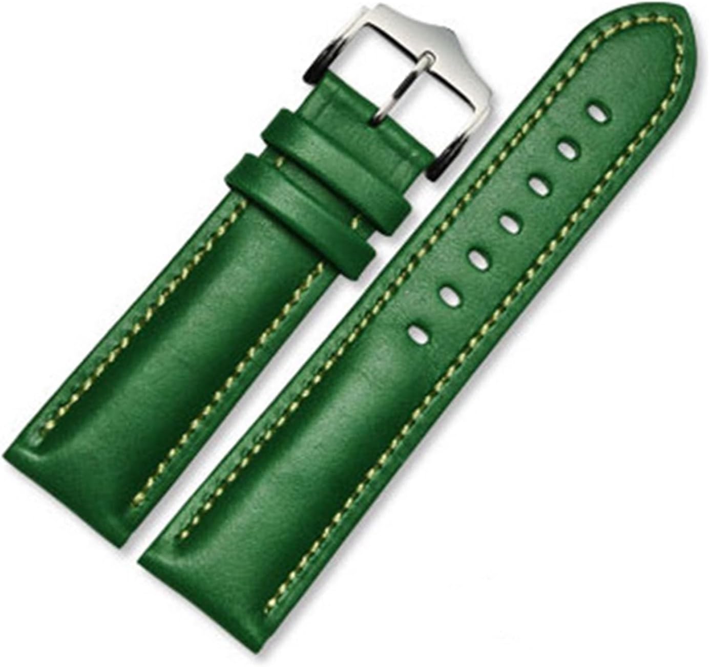yingyingjia Genuine Leather Bracelet Handmade Watchband 18 20mm 22mm Watch Band Green Blue Color Wrist Watch Strap Wristwatches
