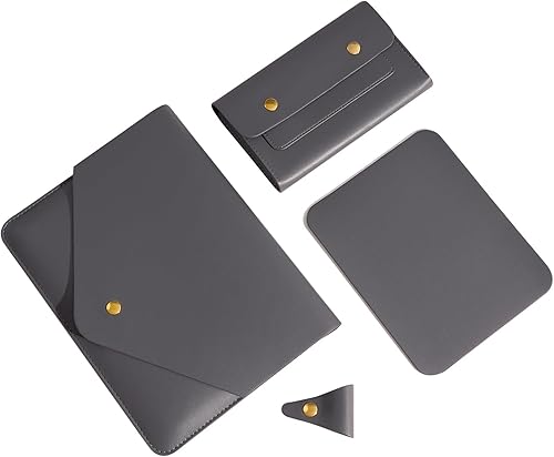 Funda para tablet compatible con iPad Pro 12.9, compatible con teclado mágico con bolsa pequeña, alfombrilla de mouse y organizador de cables, color
