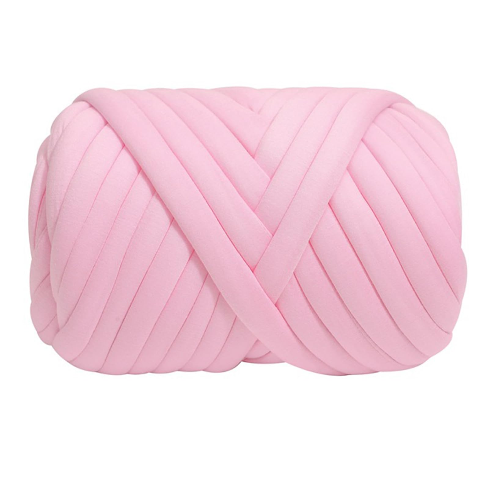 Gruba włóczka do dziergania 1 kg/52 m, do szydełkowania, gruba przędza, dla początkujących, koców, koców, poduszek ozdobnych (różowa)